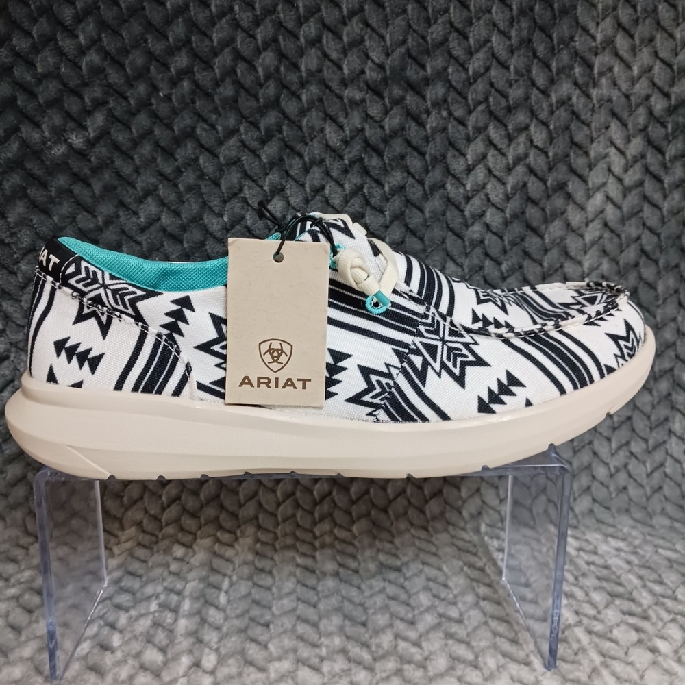 Ariat Hilo Stark Southwest Women's Sneakers Shoes Aztec Print Black White Sz 10B - Picture 6 of 10